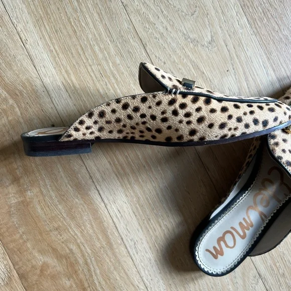 Sam Edelman leopard print mules - Picture 2 of 4